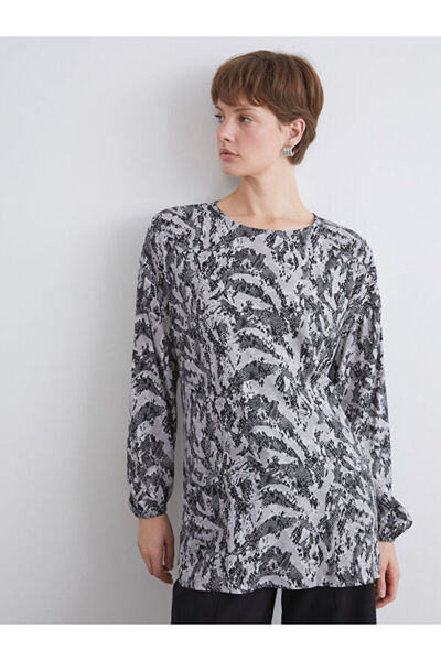 LC Waikiki Crew Neck Patterned Blouse