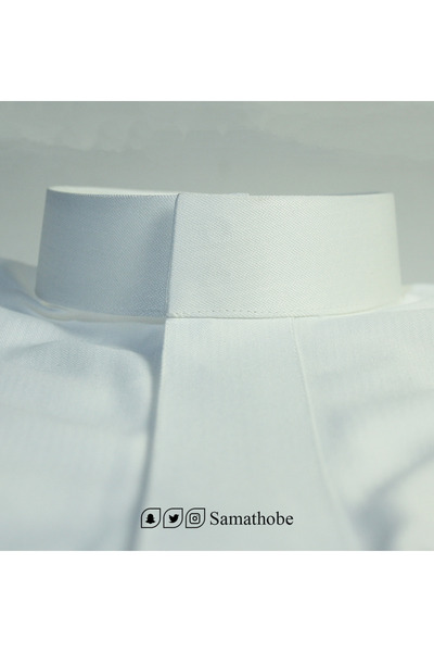 samathobe ثوب رجالي جاهز قماش سميرا ميس مقلم سكري طول 56