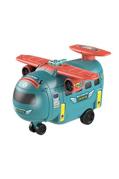 PinkBlue Avion transformabil interactiv - simulator de zbor cu sunete, lumini...