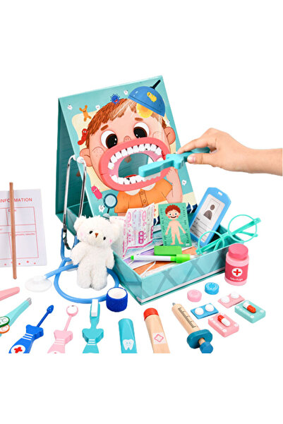 Junios Trusa doctorului Dentist, joc magnetic din lemn