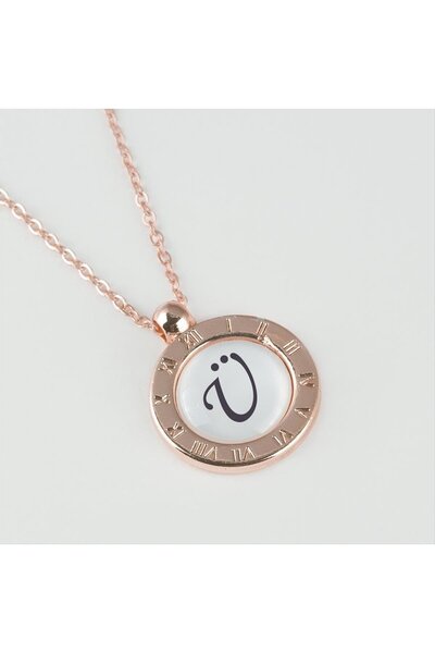 ZERO LAND ILKESHOP قلادة مزينة بحرف من سلسلة سون روز كولور (93416)-Ü