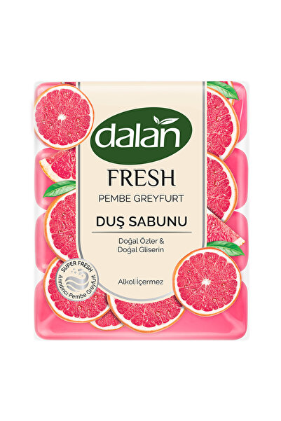 Dalan صابون الاستحمام بالجريب فروت الوردي الطازج 600 جرام (150 جرام × 4)