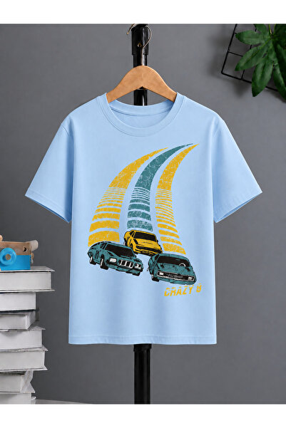 VODEXA Tricou oversize unisex 3 VEHICULE DE CURSE Imprimat 100% bumbac Tricou...