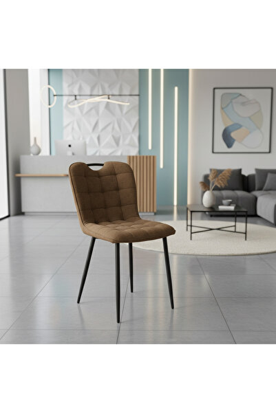 Ebticar Brown Dining Chair with Upholstered Back
