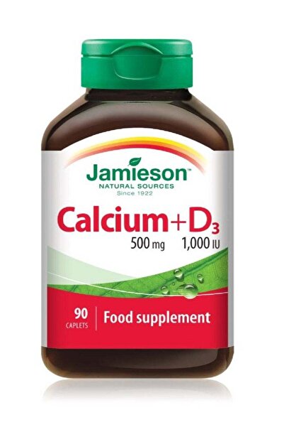 Jamieson Calcium 500 mg + D3 1000 IU 90 Caplets