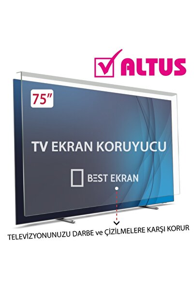 best ekran Altus 75" inç 190 Ekran KIRILMAZ Tv Ekran kORUYUCU | ALT190