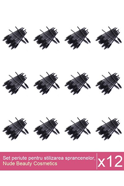 Makeup Set 12x Set periute pentru stilizarea sprancenelor, 10 bucati