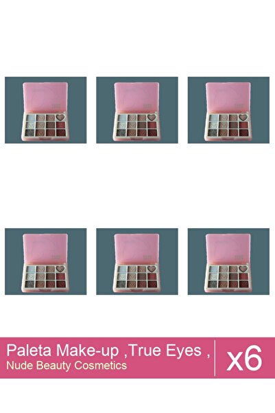 Makeup Set 6x Paleta Make-up ,True Eyes , Nr 02