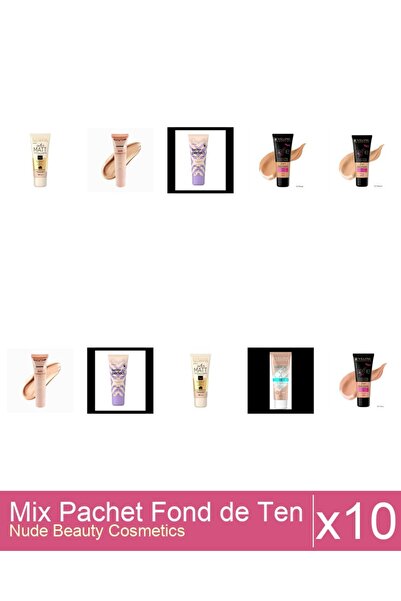 Makeup Set Mix 10 produse Fond De Ten: Eveline Better the Perfet, 01, ( ivory...