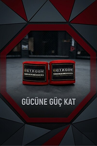 Octagon El Bandajı Bilek Destekli Dayanıklı Antrenman Bandajı MMA KICK BOKS M...