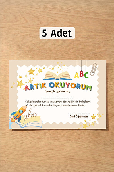 Metranya 5 komada Sertifikat "Čitam sada", Sertifikat za Dan čitanja, Počeo s...