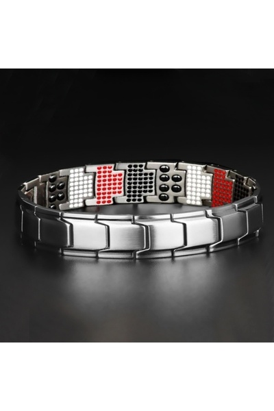 Choice1 19cm Z200-1 Fashion Magnetic Therapy Bracelet 3-in-1 Weight Loss Impr...