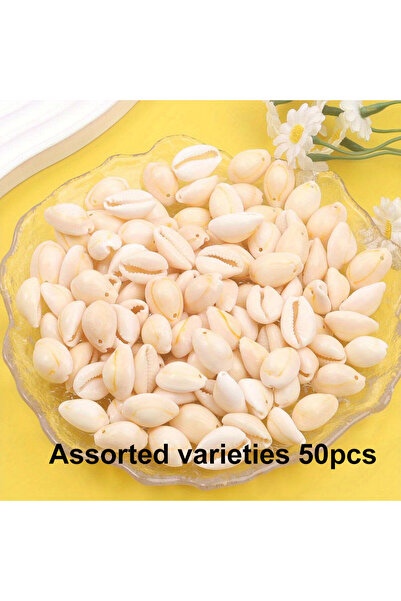 Choice1 50 قطعة من الخرز الزخرفي الأبيض، 10/30/50 قطعة، للقلائد والأقراط، منا...