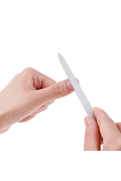 Choice onesize NEW 1 Pcs Stainless Steel Nail File Double Sides Thick Nails P...