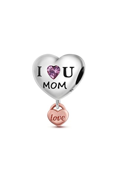 Choice13 Ktc300 Mother's Day 925 Sterling Silver Charms Beads Love Mom Heart ...