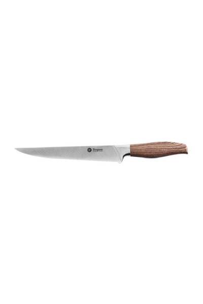 Penguen Rustic Slicer Knife Silver/Brown 8inch