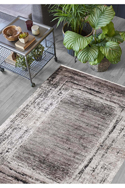halinet Halı.Net Mink Modern Washable Non-Slip Living Room Carpet Haln-Hln1156