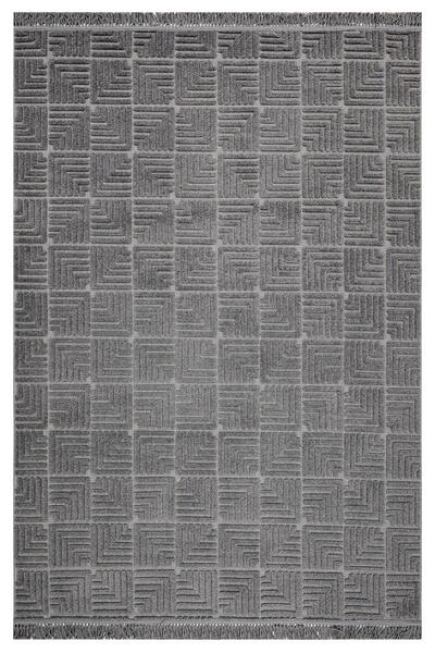 halinet Halı.Net Anthracite Modern Washable Living Room Carpet Lxs-Dizayn-106...