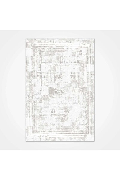 halinet Halı.Net White Vintage Antique Washable Non-Slip Living Room Carpet C...