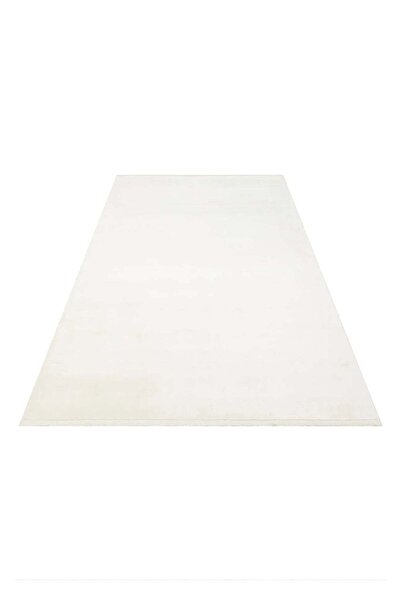 halinet Halı.Net White Modern Washable Non-Slip Living Room Carpet Eco-Lug Pl...