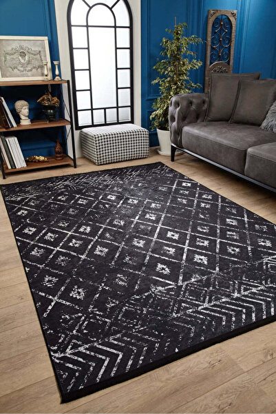 halinet Halı.Net White Modern Washable Non-Slip Living Room Carpet Haln-Hln1839