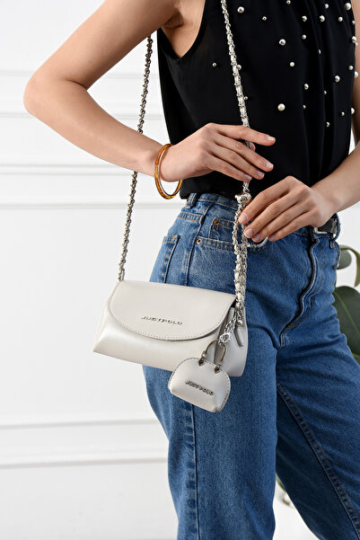 Just Polo Women's Shoulder Bag with Chain Detail