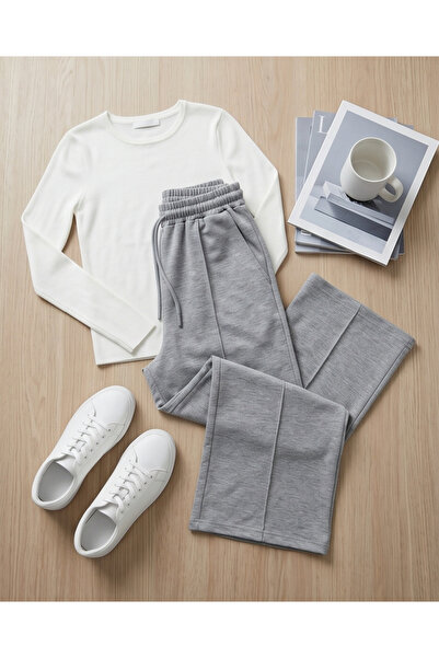 Hirazenmoda Girl's Loose-Fitting Palazzo Sweatpants