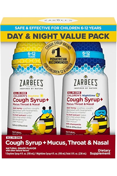 Zarbees شراب زاربي للأطفال متعدد الاستخدامات للحلق والأنف، للاستخدام النهاري ...