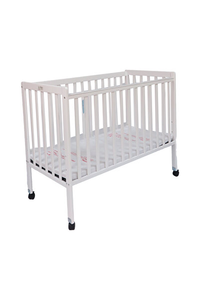 First Step Baby Wooden Bed 6089 White