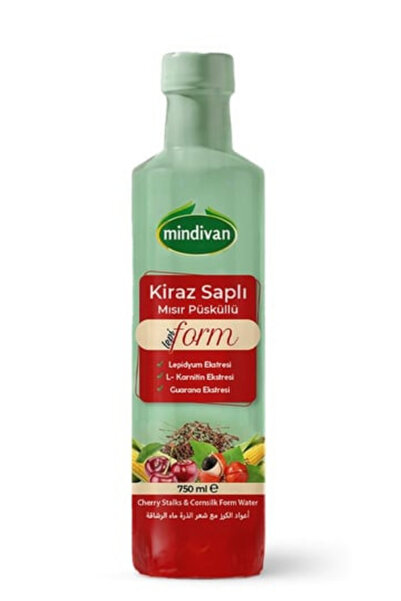 Mindivan Kiraz Saplı & Mısır Püsküllü Lepi Form Su 750 Ml