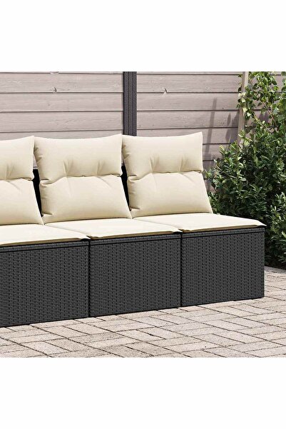 vidaxl Set mobilier de gradina cu perne, 2 piese poliratan/lemn acacia