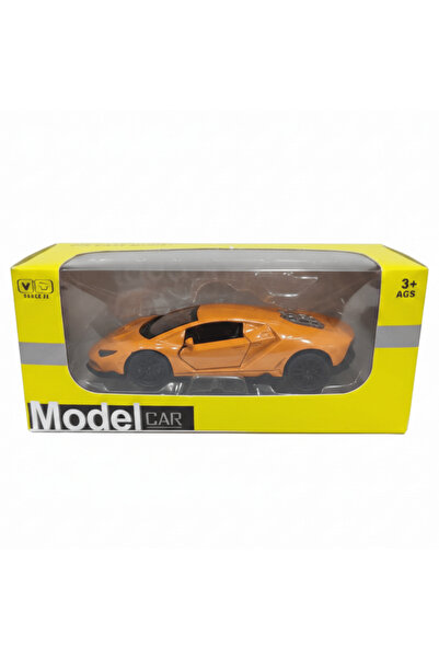 WJ Die-Cast Model Car 1:36 Scale – Orange Sports Car (Ages 3+)