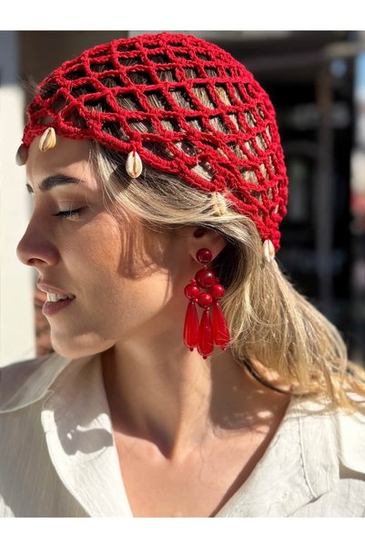 gingillo aksesuar Brand Model Red Earrings