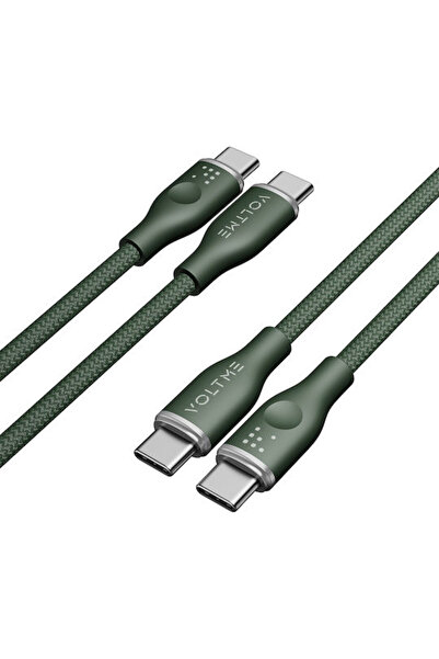 VOLTME Powerlink Rugg Series CTC 3A/60W 1,0m (πράσινο) - Καλώδιο USB-C