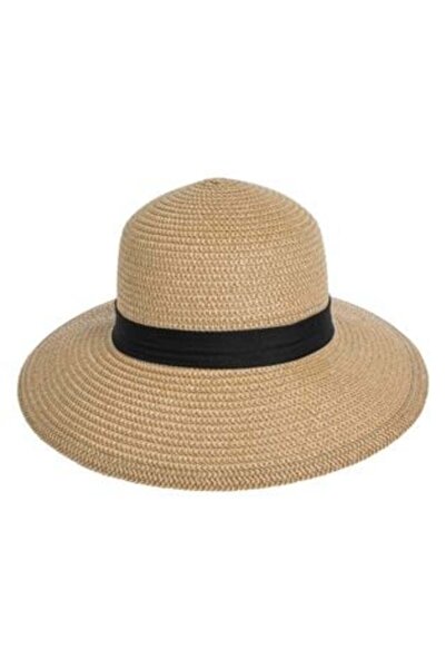 SHOPIENS Colored Hat with Black Ribbon for Women