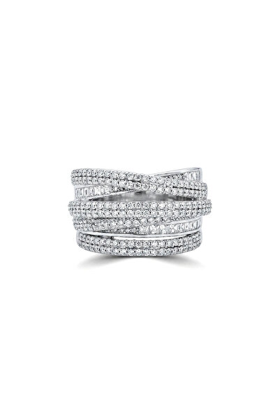 h&b design jewel Çelik Tasarım Taşlı Yüzük
