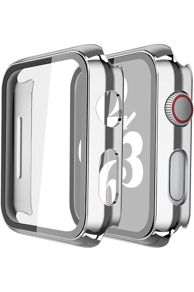ZTECH غطاء صلب من البولي كربونات مع واقي شاشة من الزجاج المقوى متوافق مع ساعة...
