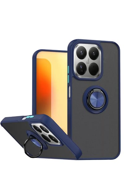 Generic Brand Xiaomi Mi 15t Montreal Ring Silicone Cover - Navy Blue