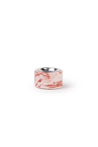 Tajseed Eid Marble Incense Burner - Light Red