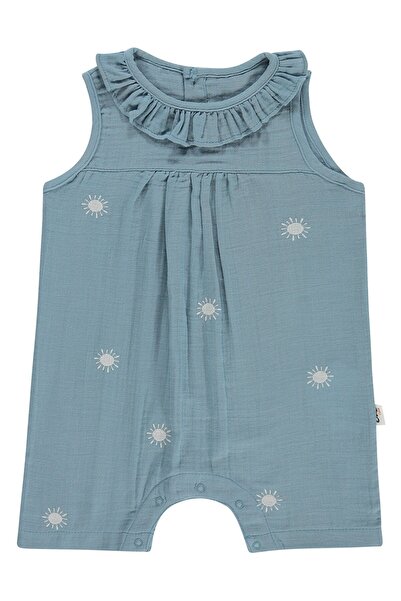 Civil Baby Sun Embroidered 6-18 Month Jumpsuit - Green