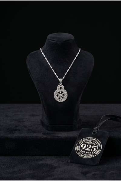 Roza Silver 925 Ayar Geleneksel Telkari El İşçiliği Mezopotamya Güneşi Madaly...