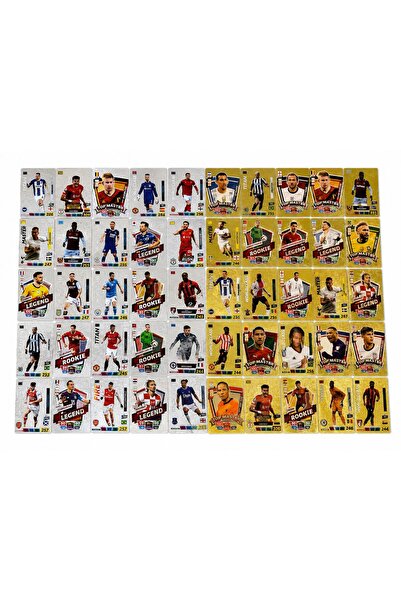 CANTEX TECH Futbolcu Oyun Karti 25 Adet GOLD+ 25 SILVER Series Pocket Esnek K...