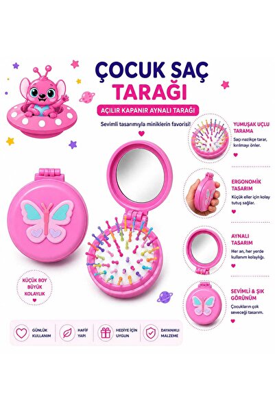 Aselaksesuarr 10 Farklı Seçenekli Sevimli Figürlü Katlanabilir Aynalı Cep Boy...