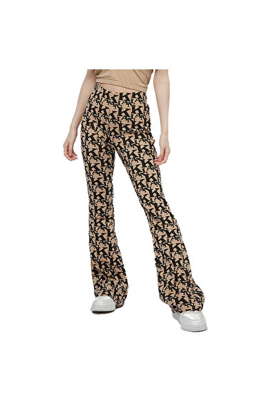 KARL KANI Womens Retro College Logo Flared Leggings M