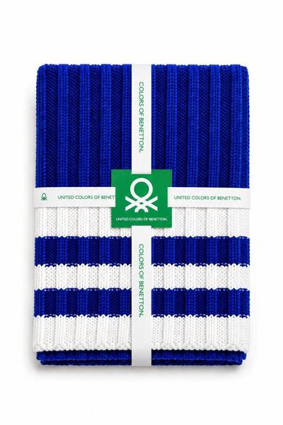 United Colors of Benetton Be-Var-02-Bl 100% Acrylic Blue 130*170 cm Blanket