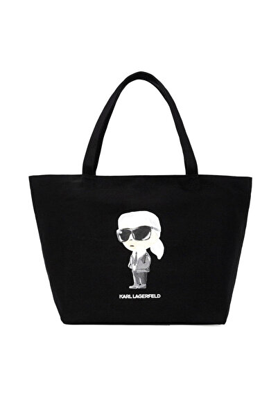 Karl Lagerfeld Γυναικεία Ikon Aquarelle Shopper Τσάντα Μαύρη A2W50027-999 BLACK