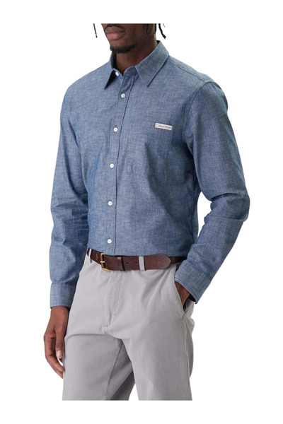 Calvin Klein Ανδρικό Πουκάμισο Μπλε LV04RF109G-C32