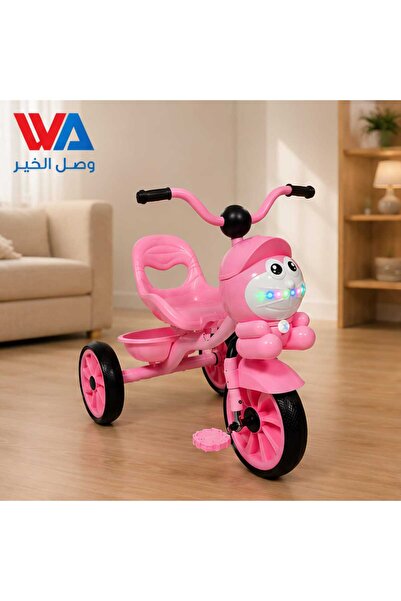 WASL ALKHAIR دراجة أطفال ثلاثية مضيئة بتصميم كرتوني – مع مؤثرات ضوئية وعجلات ...