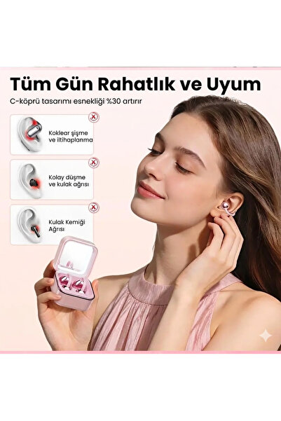Dynego Makyaj Kutulu Bluetooth Kulaklık TWS Kablosuz Kulaklık Spor Aynalı Kab...
