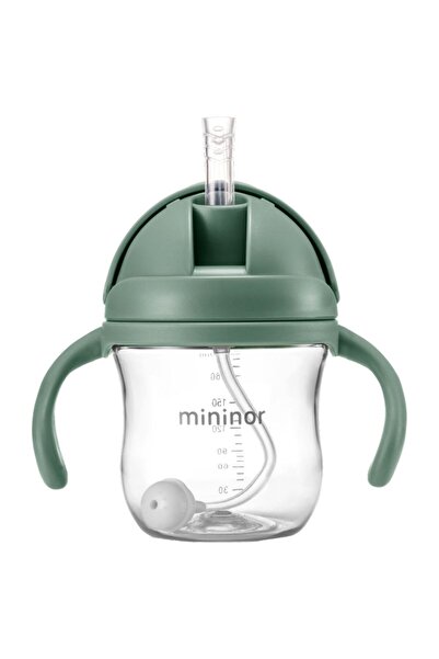 Mininor - Non-spill Trainer Straw Cup - , BPA and BPS Free Tritan, Weighted S...